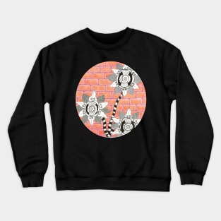 Brick Wall Flower Pot Crewneck Sweatshirt